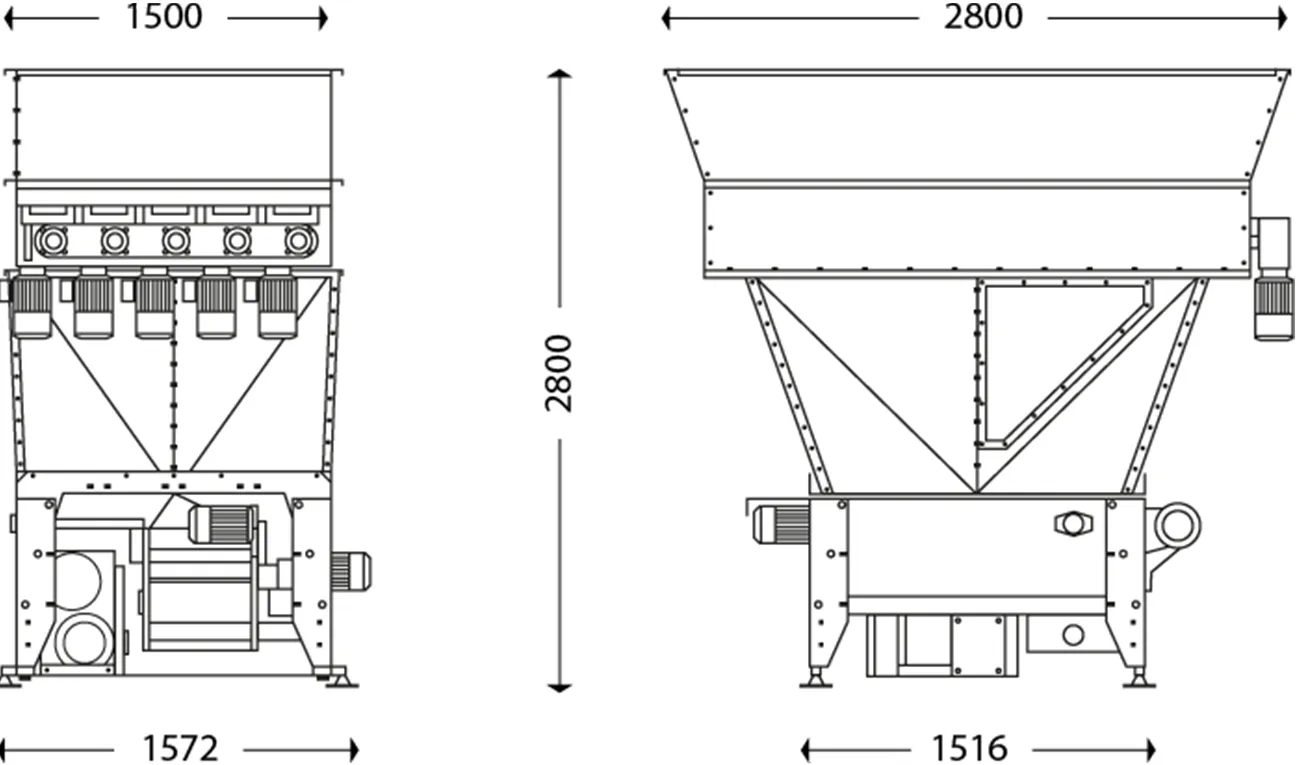 Fibreblow Machine Technical Drawing